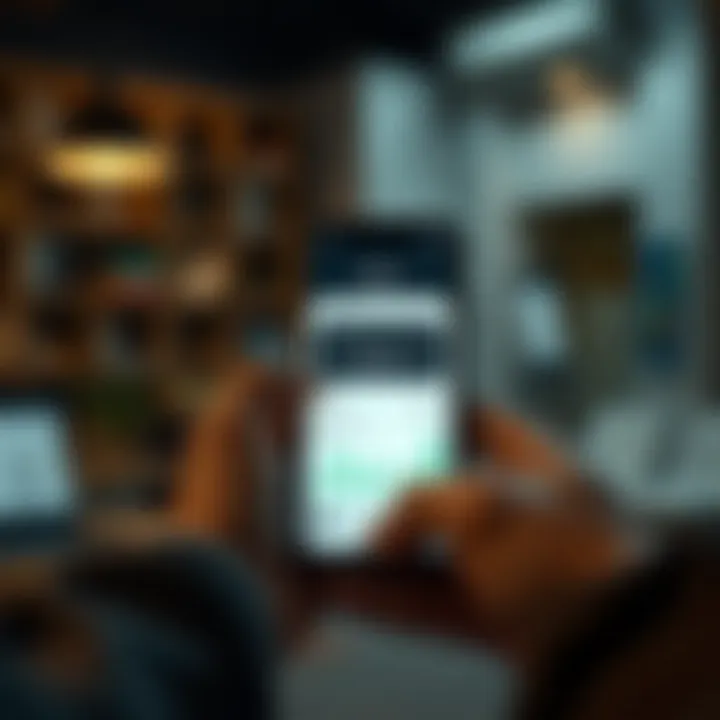 Mobile app interface for budgeting