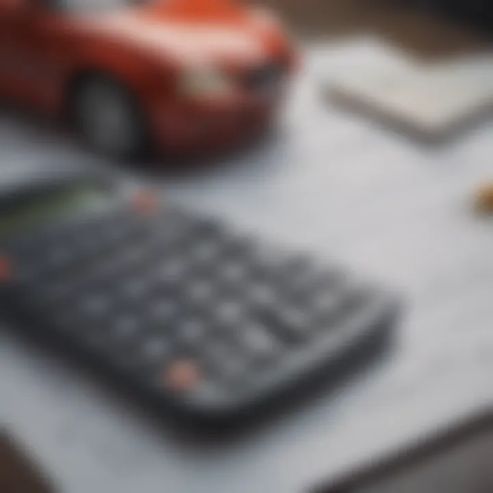 Calculator with vehicle loan calculations