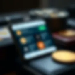 A digital wallet displaying cryptocurrency options alongside traditional payment methods.