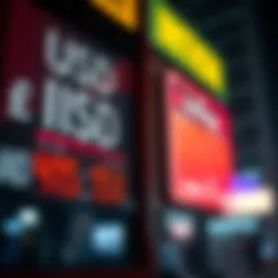 Exchange rate display between USD and INR